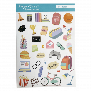 paper trail planners - student icon sticker