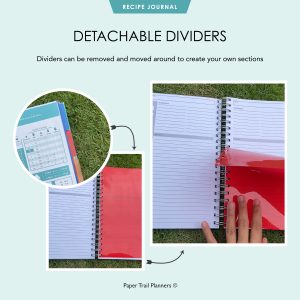 paper trail - recipe journal - inner pages