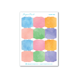 <b>Blank Tabs </b><br>A6 Sticker Sheet