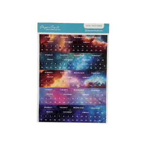 <b>Dates - Dark </b><br>A5 Sticker Sheet