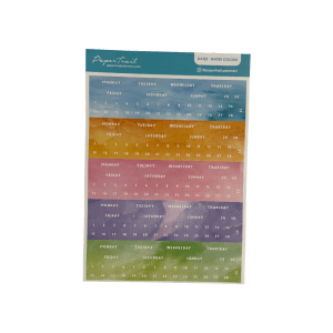 <b>Dates - Light</b> <br>A5 Sticker Sheet