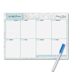 <b>Turquoise </b><br>Weekly Magnetic Planner