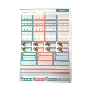 <b>Tracker #02 </b><br>A5 Sticker Sheet